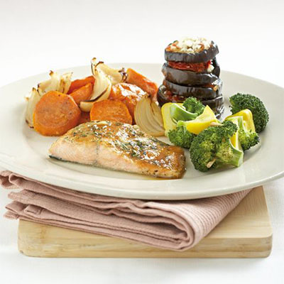 Honey and Mustard salmon 