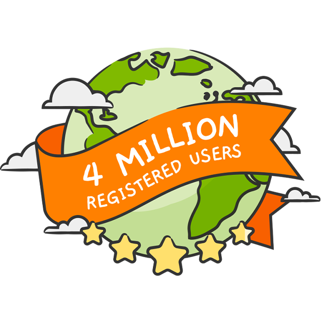 More than 4 million registered users. 4.6 stars user experience rating