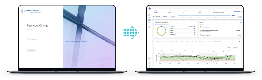 Share data from the RocheDiabetes Care Platform patient portal
