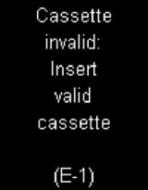 Accu-Chek Mobile - E1 - Cassette Invalid