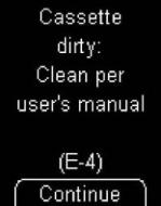 Accu-Chek Mobile - E4 - Cassette dirty