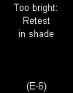 Accu-Chek Mobile - E6 - Too bright