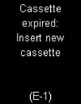 Accu-Chek Mobile Error Code (E-1) Cassette Expired