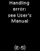 Accu-Chek Mobile - E5 - Handling error