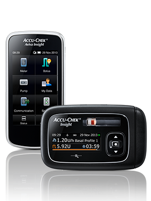 Accu-Chek Insight pump and handset